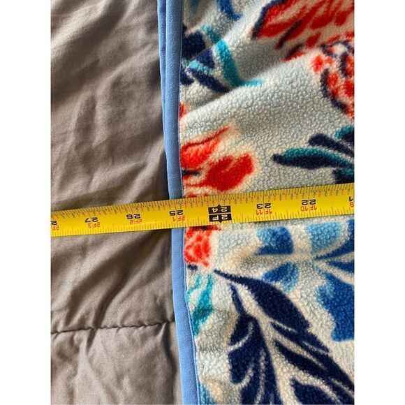 Ladies Patagonia Synchilla Snap-T Fleece Pullover XS Floral blue/red - Picture 8 of 8